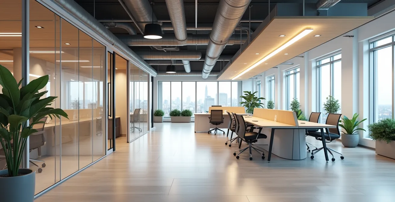Concept de bureau modulaire et évolutif